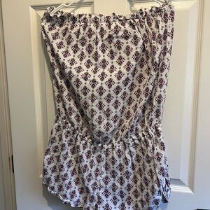 Victoria's Secret Pink and White Patterned Top